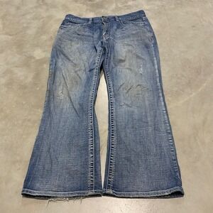 Tk axel Men's Jeans Flared Bootcut Blue Denim Size 36x32